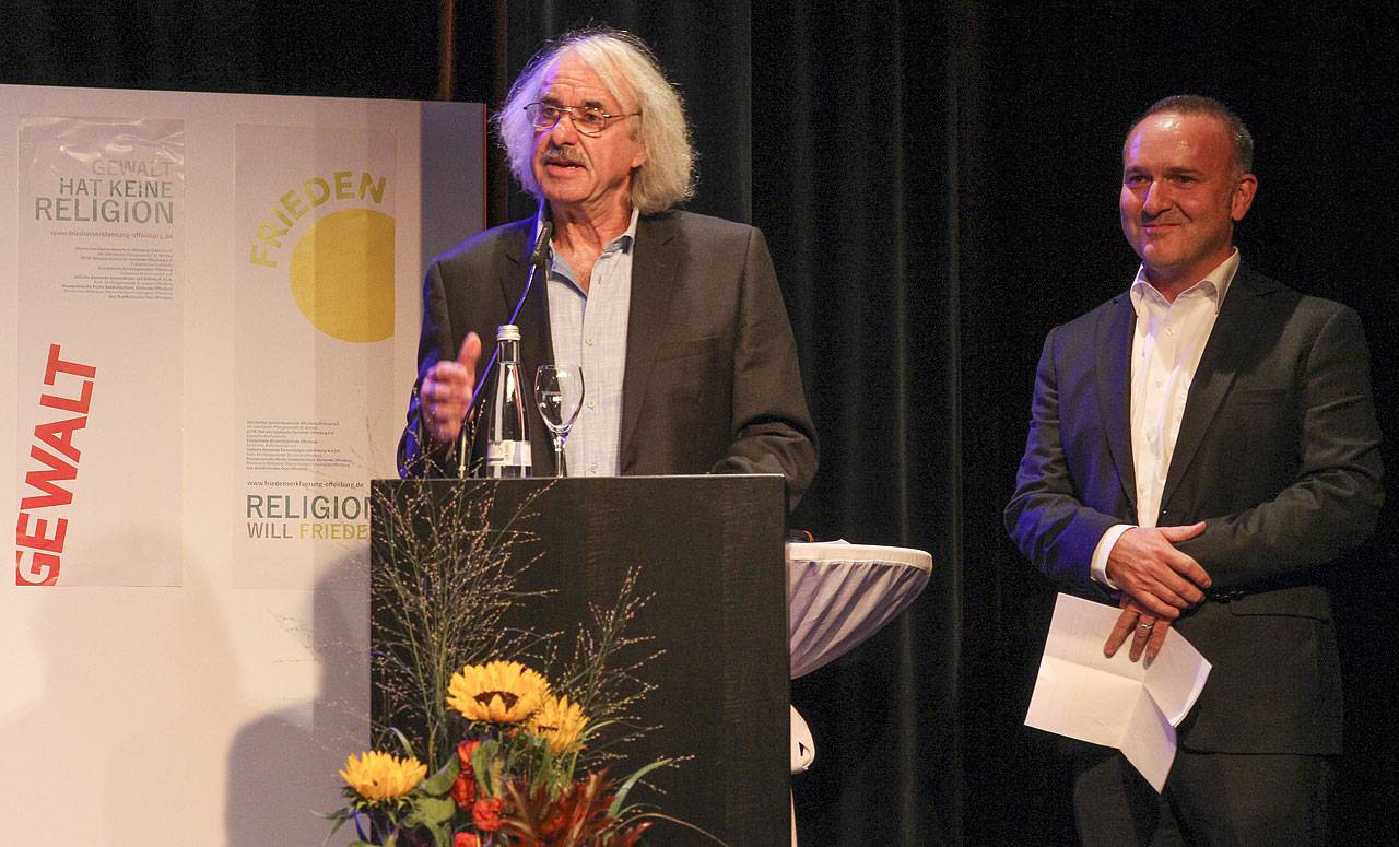 Dank und Einladung zum Umtrunk - Karl Bäuerle, Pfr. Dirk Schmid-Hornisch